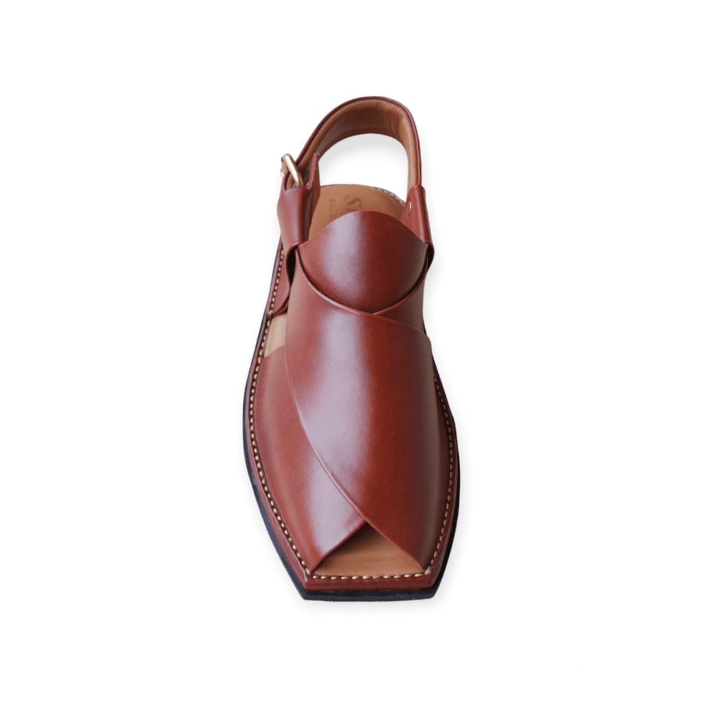 Peshawari Chappal - Brown Leather