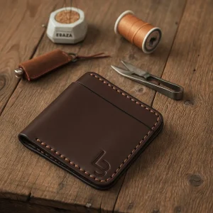 Leather wallet for men - Dark Brown Color