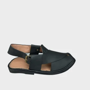 Peshawari Chappal Black