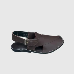 Peshawari chappal for men dark brown color
