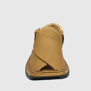 Peshawari Chappal for Men Light Brown