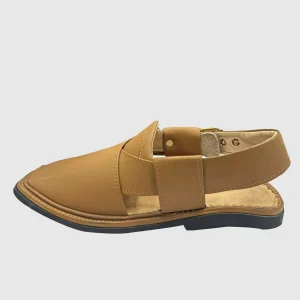 Peshawari Chappal for Mens Light Brown
