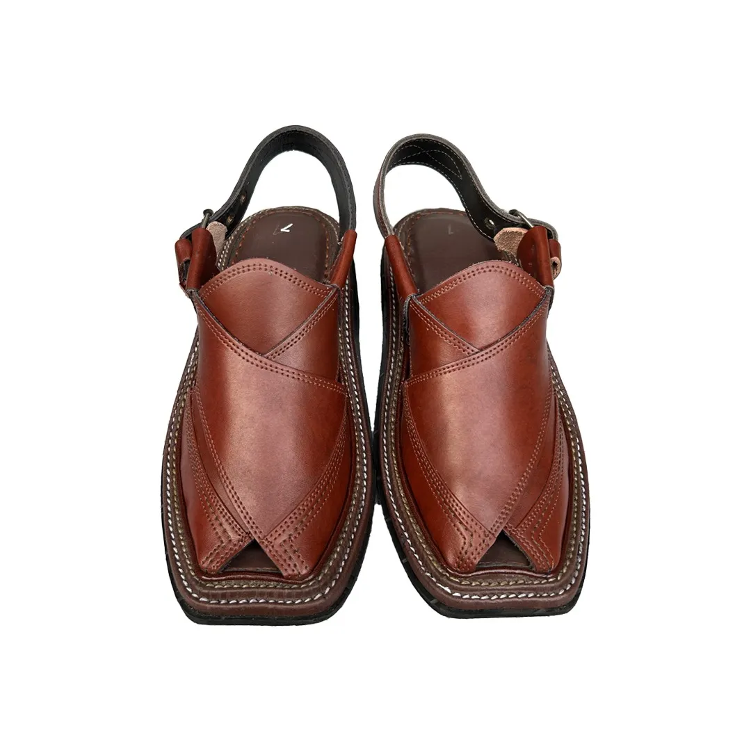 Peshawari chappal new design in brown peshawari chappal.