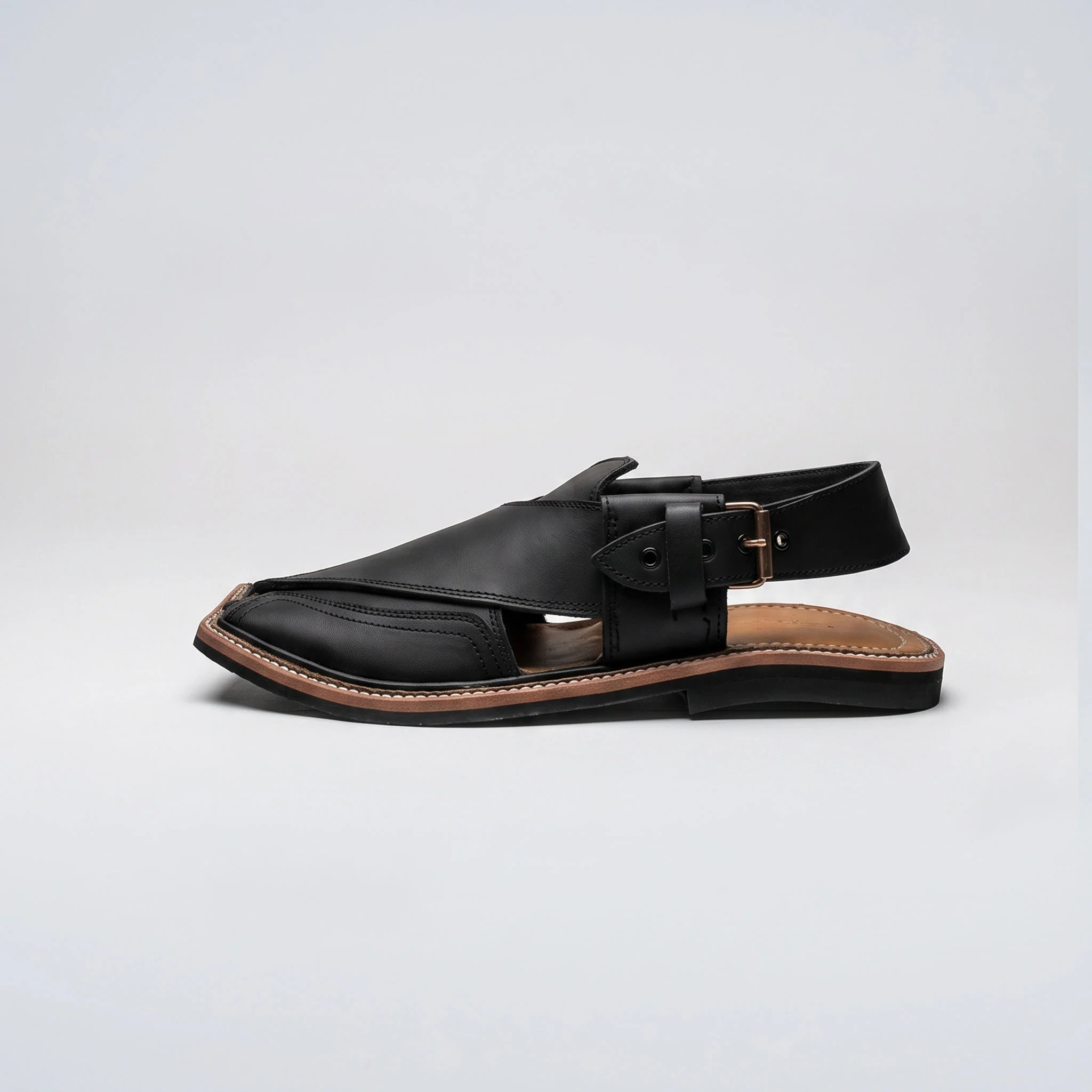 Black Peshawari Chappal in Pakistan