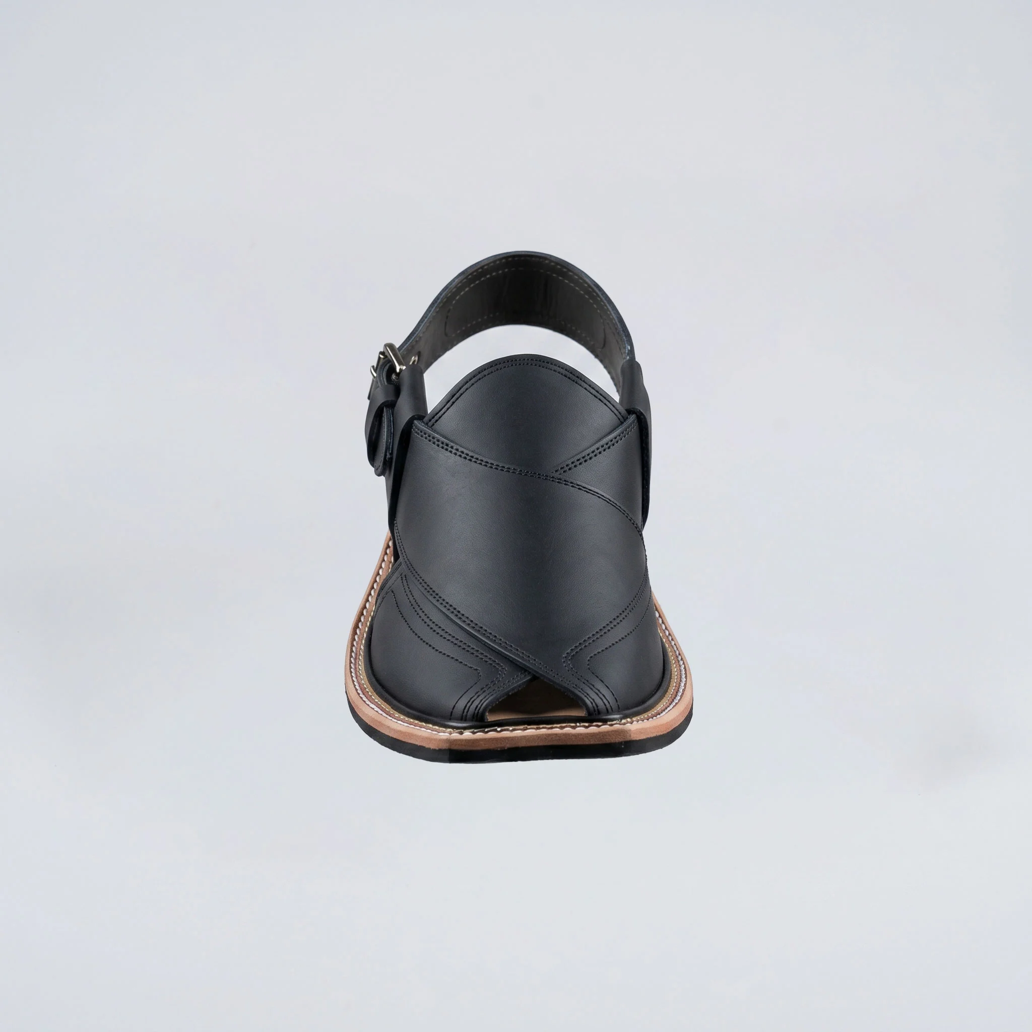 Black Peshawari Chappal