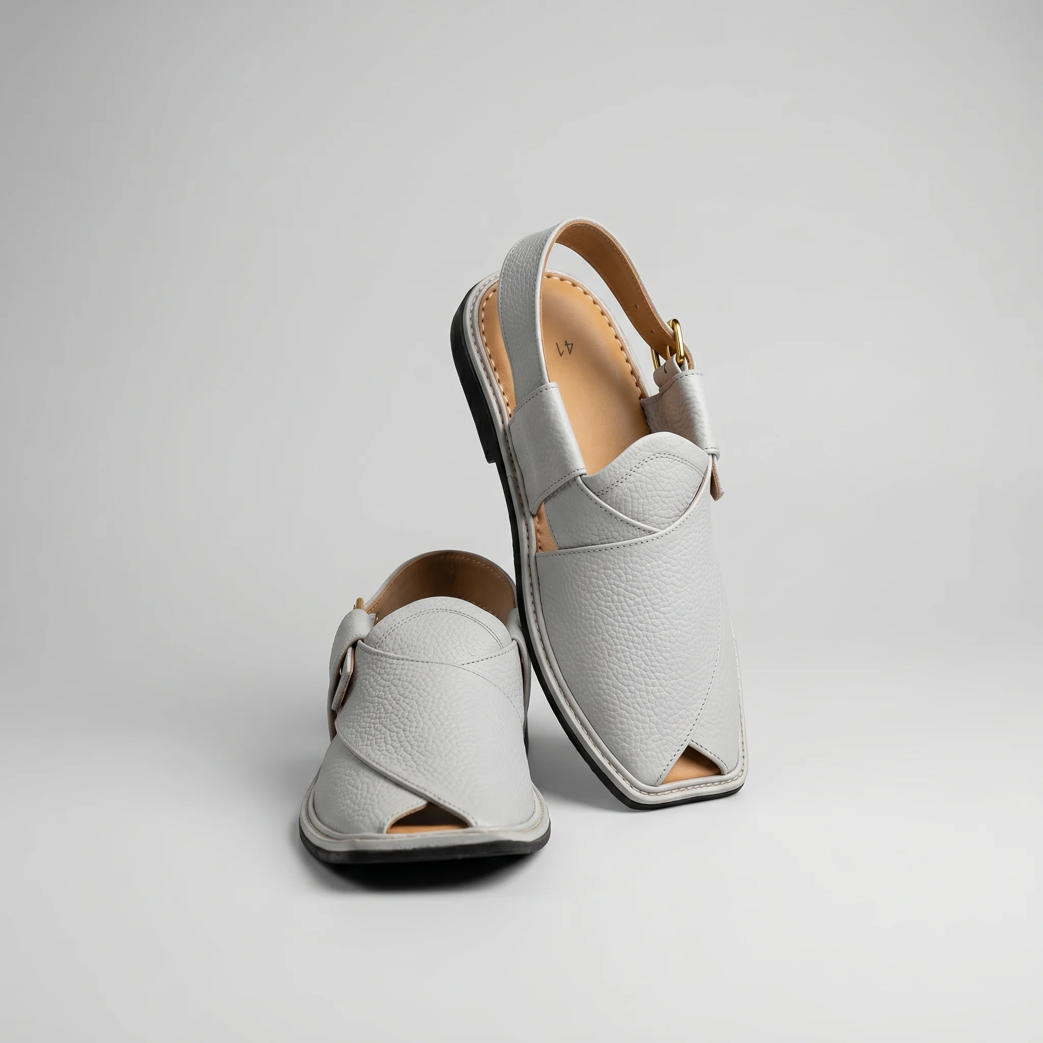White Peshawari Shoes