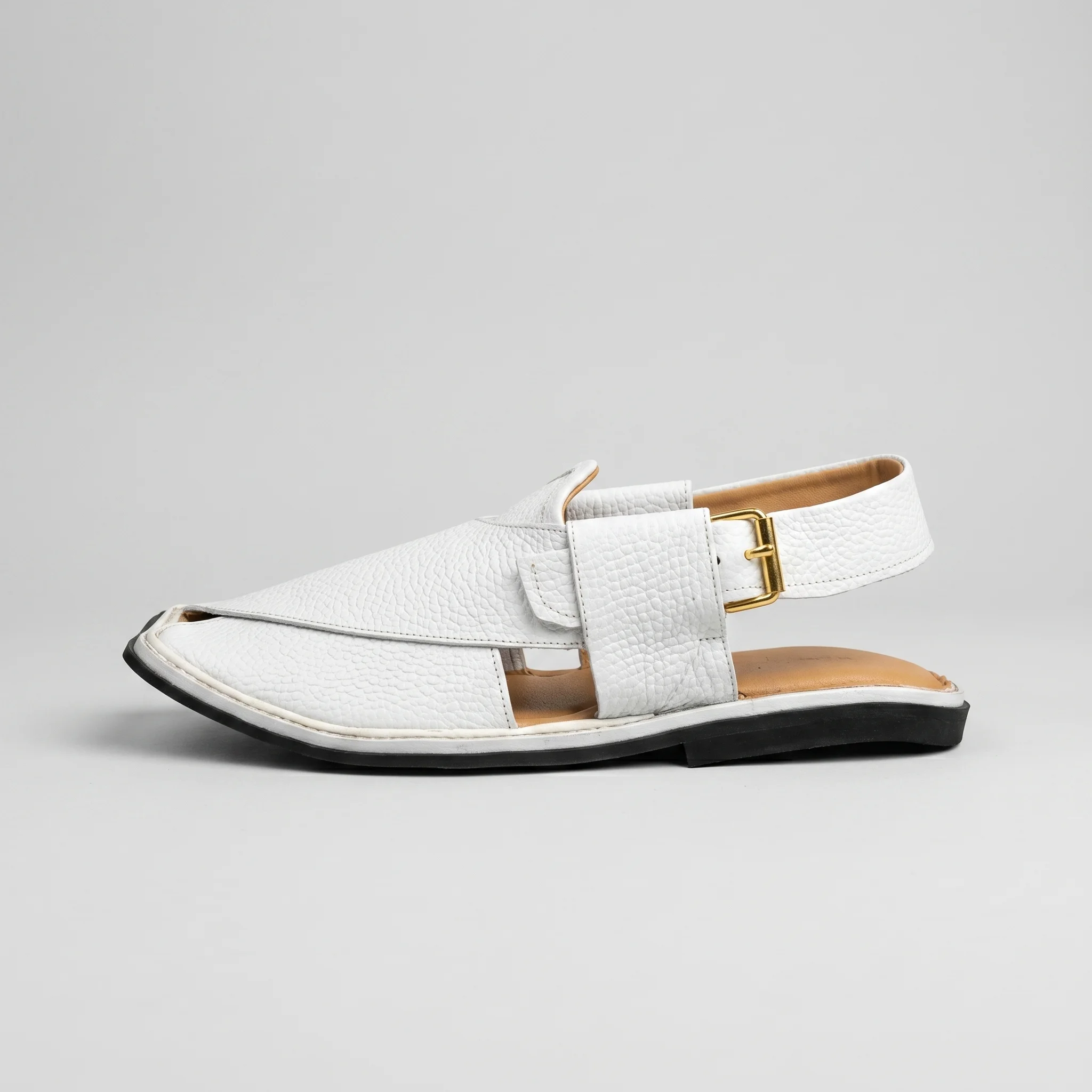 White Peshawari Chappal (2)