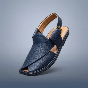 Peshawari Chappal Blue Dotted