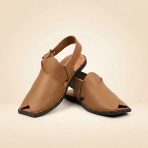 Peshawari Chappal Camel Brown